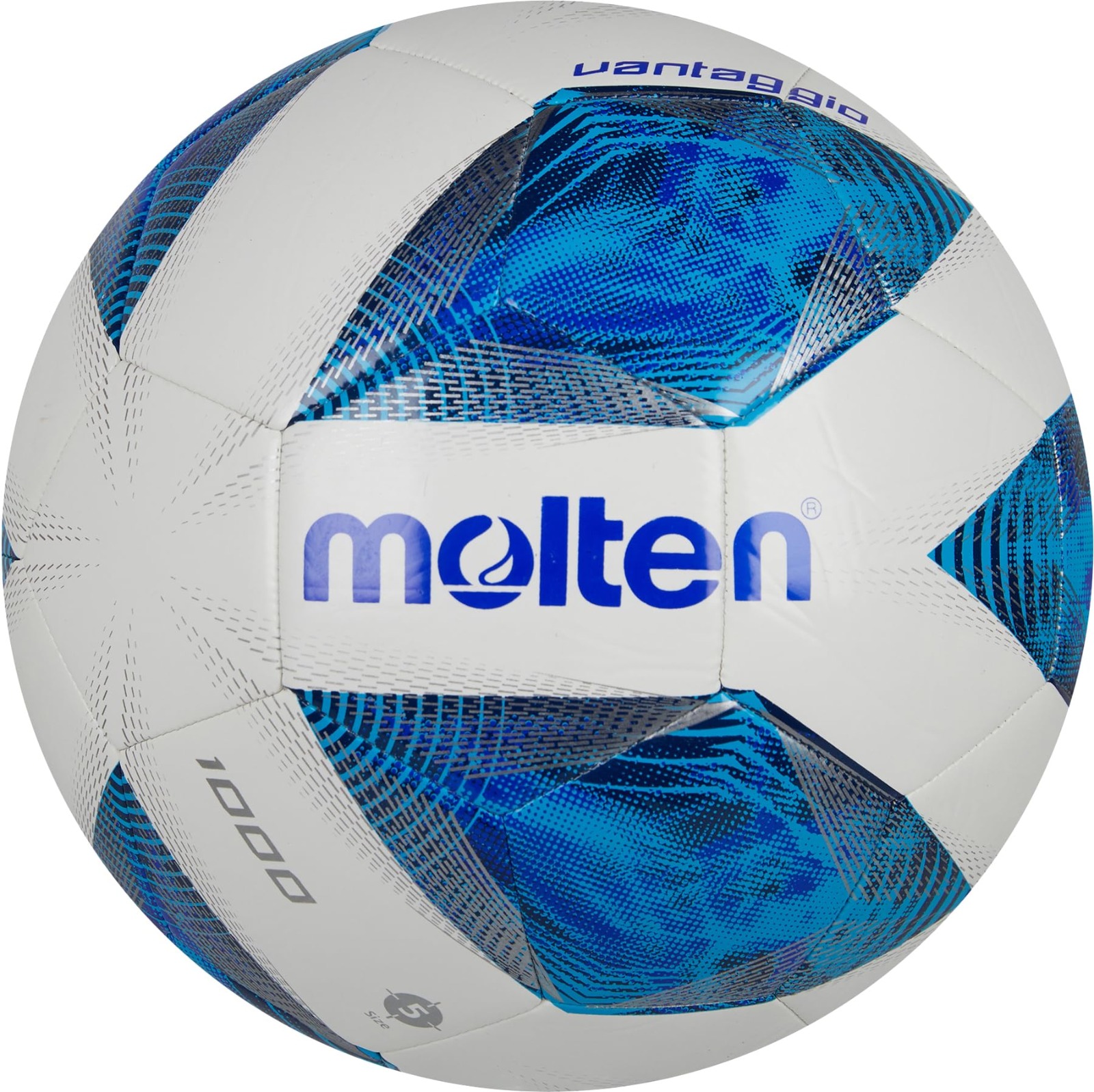 BALON FUTBOL VANTAGGIO MAQ F5A1000-AZ #5 MOLTEN BLANCO/AZUL #5 PIEL SINTETICA
COSIDO A MAQUINA